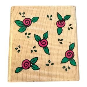 Rubber Stampede Scattered Roses A915E Rubber Stamp